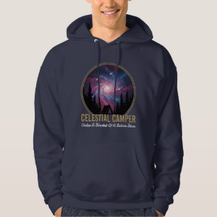 Celestial Camper Galaxy Night Scene Hoodie
