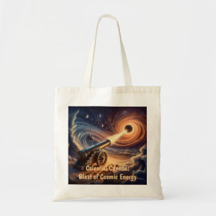 Celestial Cannon: Blast of Cosmic Energy Tote Bag