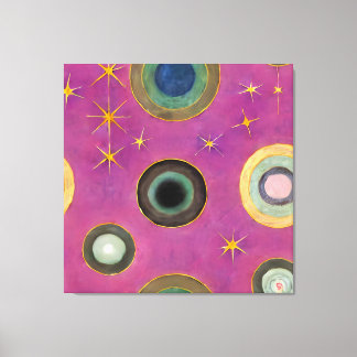 Celestial Cartography: Visionary Cosmos Canvas Print