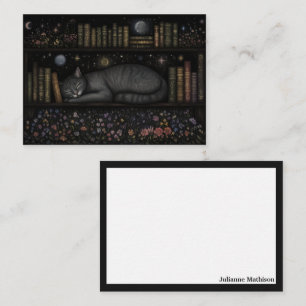 Celestial Cat Bookish Note Cards