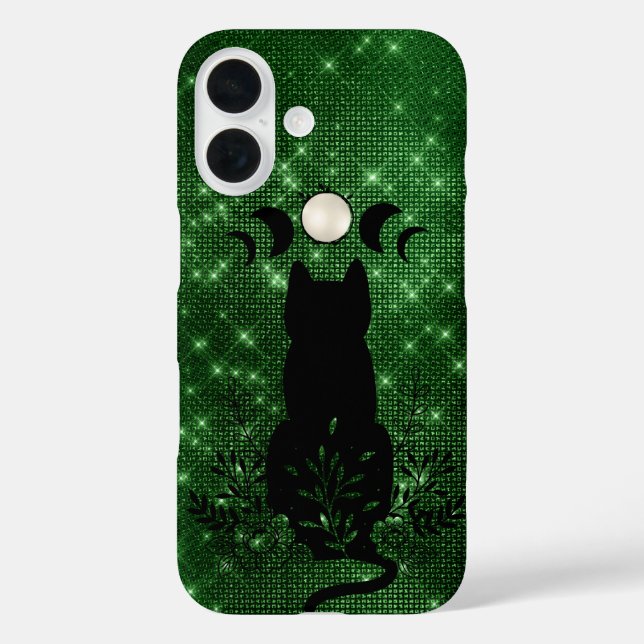 Celestial Cat iPhone 16 Case (Back)