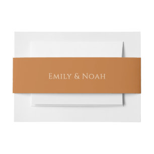 Celestial Champagne Gold Sun Moon Stars Wedding  Invitation Belly Band