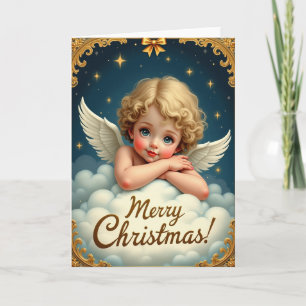 Celestial Cherub Christmas Card