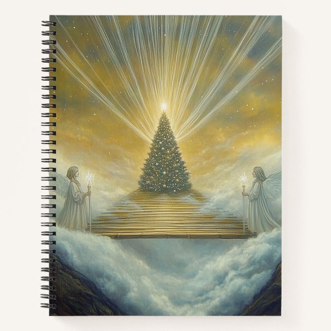 Celestial Christmas Tree Notebook (Front)