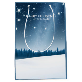 Celestial Christmas with Constellations & Winter Medium Gift Bag