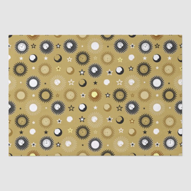 Celestial Clockwork Tissue Paper (Front)
