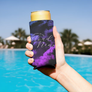 Celestial Cloud Nine Black Clouds Bridal Shower Seltzer Can Cooler