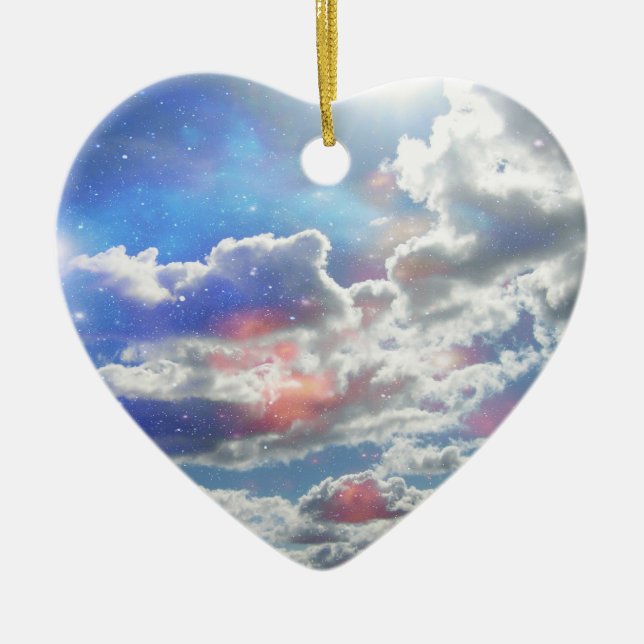 Celestial Clouds Ornament (Front)