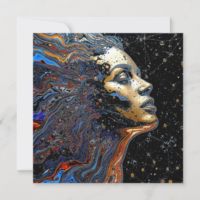 "Celestial Cognition" – A Surreal Portrait (Front)