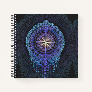 Celestial Compass Mandala Notebook
