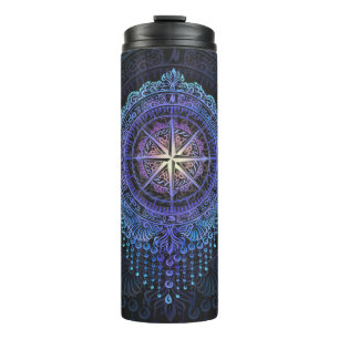 Celestial Compass Mandala Thermal Tumbler