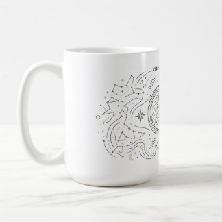 Celestial Constellation Line Art Minimalist Star M Coffee Mug