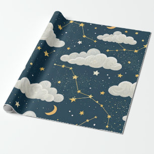 Celestial Constellation Star Pattern (6) Wrapping Paper