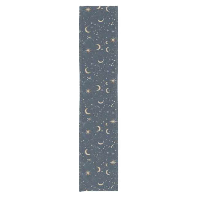 Celestial Constellation - Starry Night (1) Short Table Runner (Front)