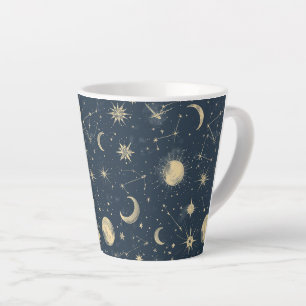 Celestial Constellation - Starry Night (2) Latte Mug