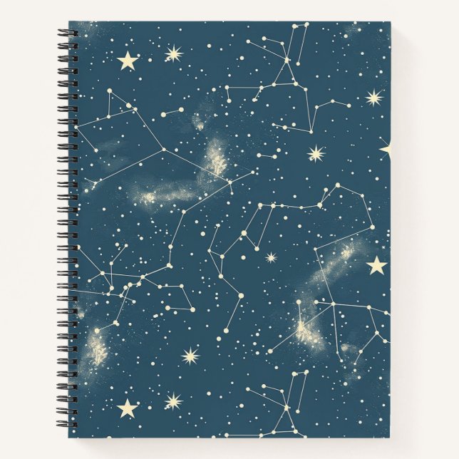 Celestial Constellation - Starry Night (2) Notebook (Front)