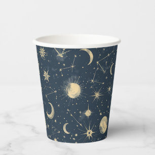 Celestial Constellation - Starry Night (2) Paper Cups