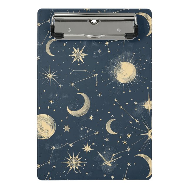 Celestial Constellation - Starry Night (3) Mini Clipboard (Front)