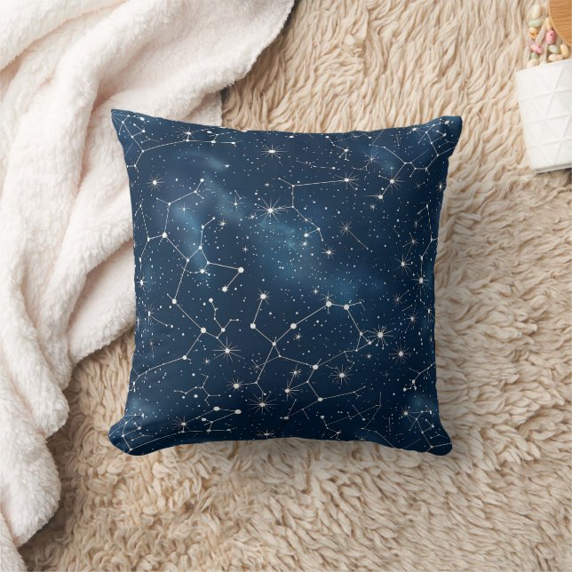 Celestial Constellation - Starry Night (4) Cushion (Blanket)