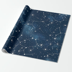 Celestial Constellation - Starry Night (4) Wrapping Paper
