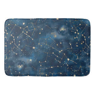 Celestial Constellation - Starry Night (6) Bath Mat