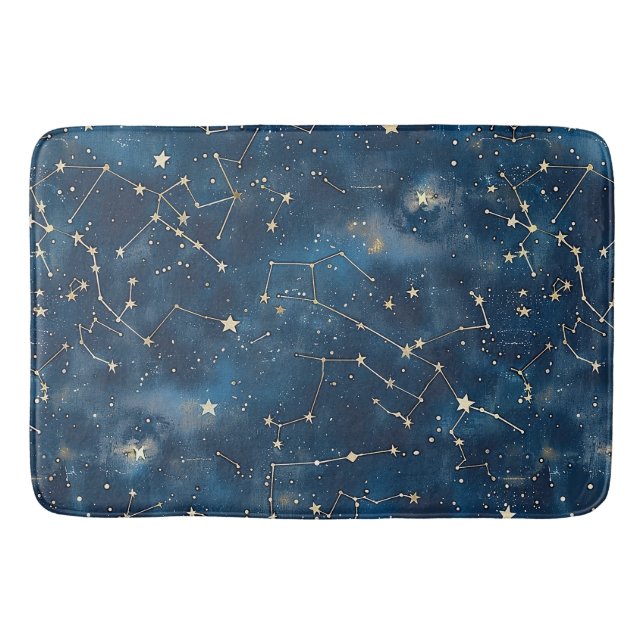 Celestial Constellation - Starry Night (6) Bath Mat (Front)