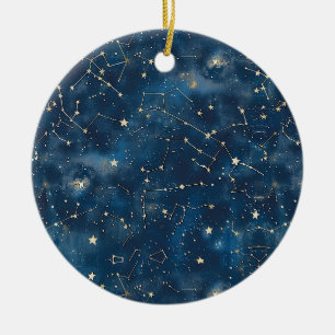 Celestial Constellation - Starry Night (6) Ceramic Tree Decoration