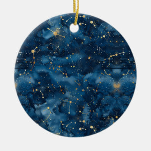 Celestial Constellation - Starry Night (7) Ceramic Tree Decoration