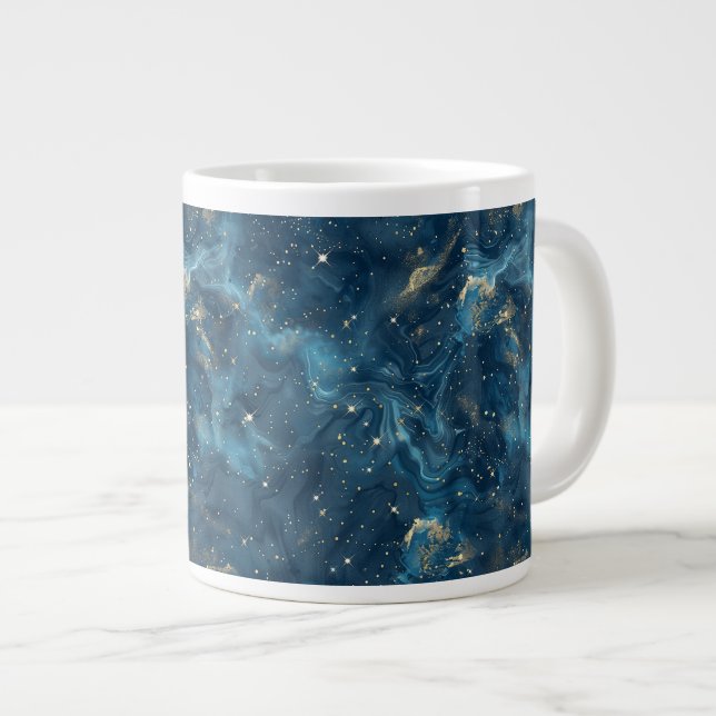 Celestial Constellation - Starry Night (8) Large Coffee Mug (Front Right)