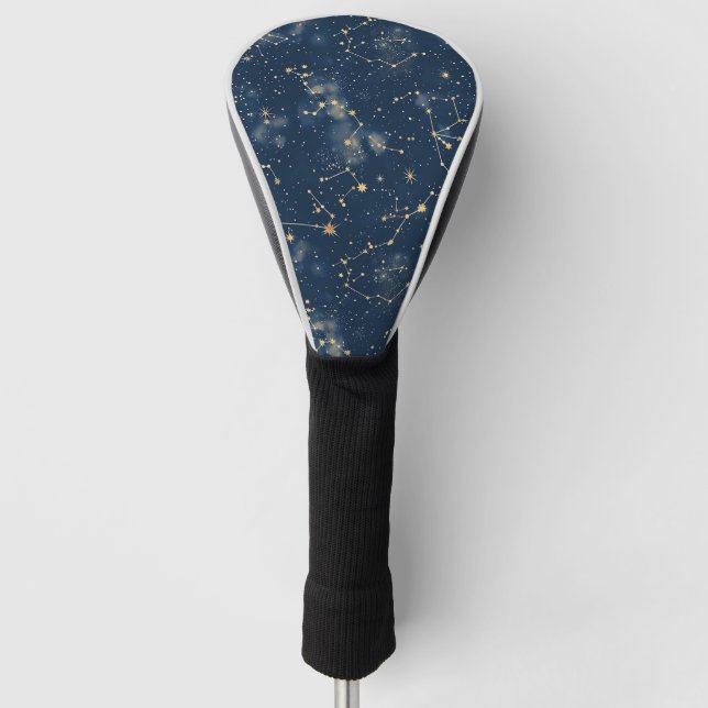 Celestial Constellation - Starry Night Golf Head Cover (Front)