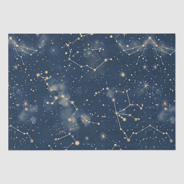 Celestial Constellation - Starry Night Tissue Paper (Front)