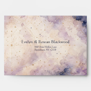 Celestial Constellation Wedding Envelope
