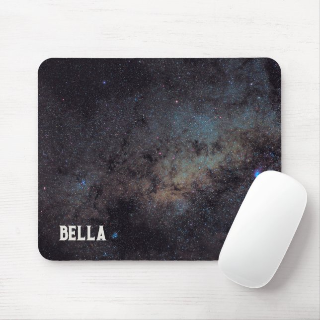Celestial Cosmic Galaxy Pattern Mouse Pad (With Mouse)