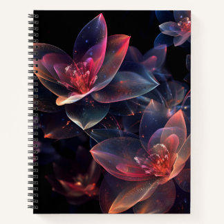 Celestial Cosmic Lotus Bloom Notebook