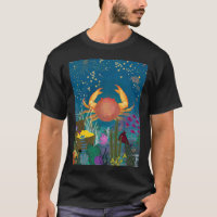 Celestial Crab & Treasure: A Whimsical Zodiac Unde