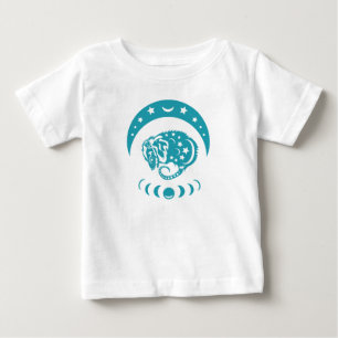 Celestial Crecent Moon Possum Whimsical Nature  Baby T-Shirt