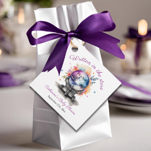Celestial Crystal Ball Astrology Baby Shower Favour Tags