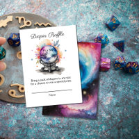 Celestial Crystal Ball Astrology Diaper Raffle