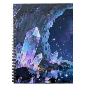 Celestial Crystal Cave Spiral Notebook
