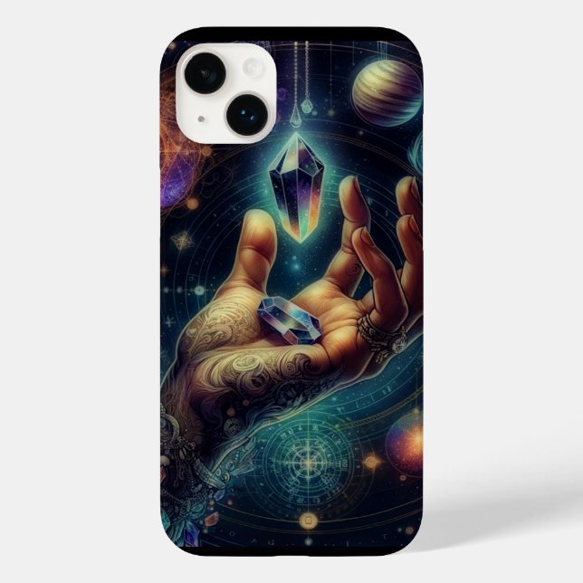 Celestial Crystal in the Palm Galaxy Spacy  Case-Mate iPhone Case (Back)
