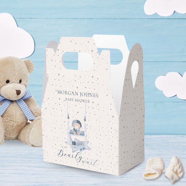 Celestial Cute Bear Baby Shower Favour Box (Creator Uploaded)