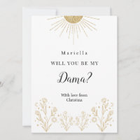 Celestial Dama Proposal for Quinceañera Court