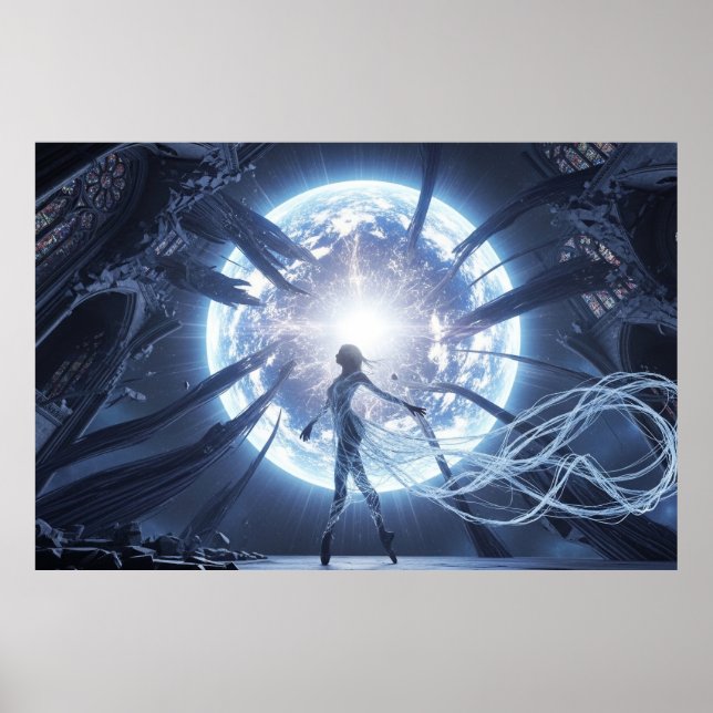 Celestial Dancer in the Ruined Cathedral Poster (Front)