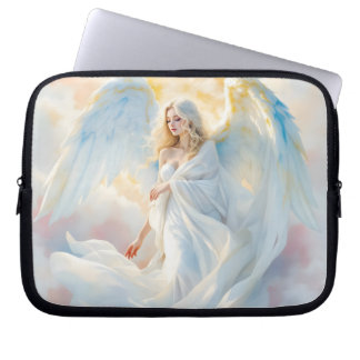 Celestial Dawn – Angel of Peace and Light Laptop Sleeve
