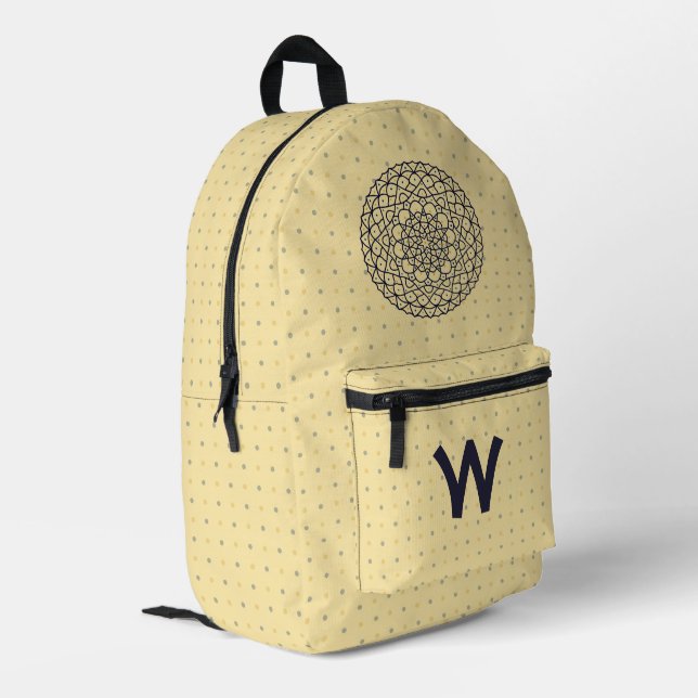 Celestial Day Printed Backpack (Back Corner Left)