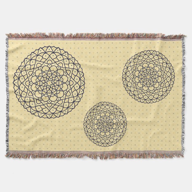 Celestial Day Throw Blanket (Front)