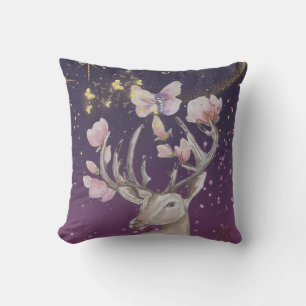 Celestial Deer Boganhues Print Cushion