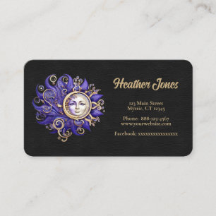 Celestial design business card