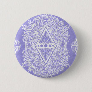 Celestial Diamond Mandala 6 Cm Round Badge