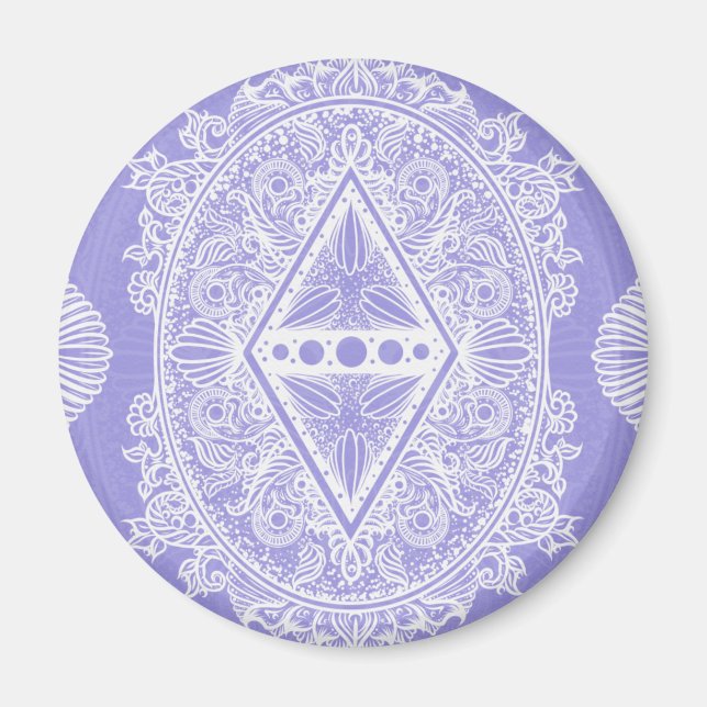 Celestial Diamond Mandala Magnet (Front)